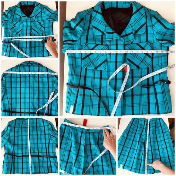 Vintage 60’s/70’s “Mad Men” Plaid Skirt & Jacket Suit - Picture 15 of 15